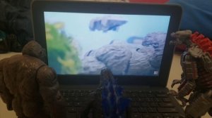 Godzilla, Kong & Mechagodzilla React To: Godzilla vs Kong | Final Battle | Stop Motion Animation.