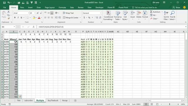 Excel - Replace 12 VLOOKUP with 1 MATCH - Episode 2028 смотреть онлайн
