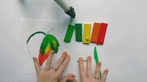 Видео-урок для детей. Пластилинография "Осенние листья".