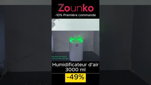 Humidificateur d’air diffuseur d’huiles essentielles grande capacité 3000 ml