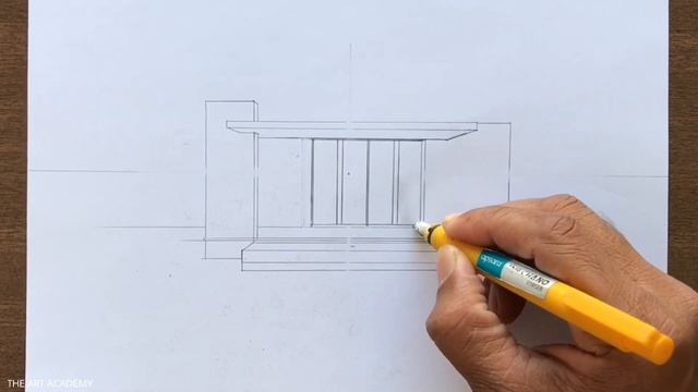 How to Draw a House in 1-Point Perspective Step by Step смотреть онлайн