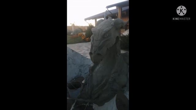 Скамья Дракон из артбетона.