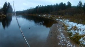 На рыбалку  за налимом на р. Луга . октябрь 2018