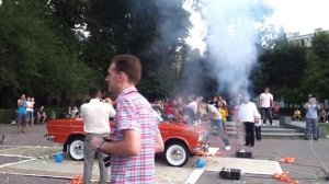 Подарок отцу его первой машины на День Рождение (70-летие)