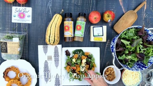 Roasted Delicata Squash & Honey Crisp Apple Salad смотреть онлайн