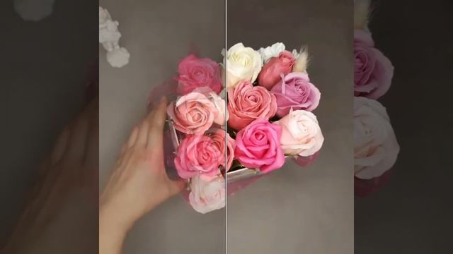 МК  букета из мыльных роз.