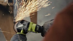 RYOBI 18V ONE+ HP™ Brushless 125mm Angle Grinder (RAG18X) in action