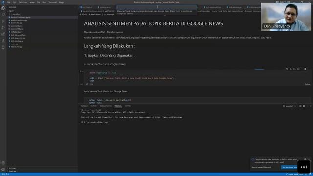 Analisis Sentimen untuk topik berita Googlenews - Python смотреть онлайн
