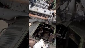 Установка двигателя в МТЛБ.