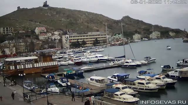 Балаклава, набережная Назукина.06 января 2020 года смотреть онлайн