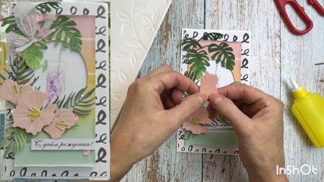 Открытка своими руками из набора для творчества скрапбукинг смотреть онлайн