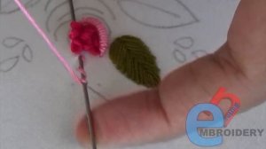 Hand Embroidery: Brazilian Embroidery/Bullion knot