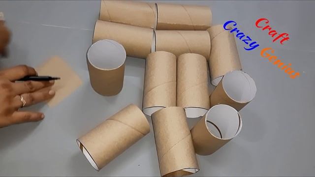 Christmas decoration idea with empty rolls at home |Best out of waste Advent Calendar making idea?3 смотреть онлайн