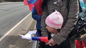 Жители Хохольского района встречают русскую армию