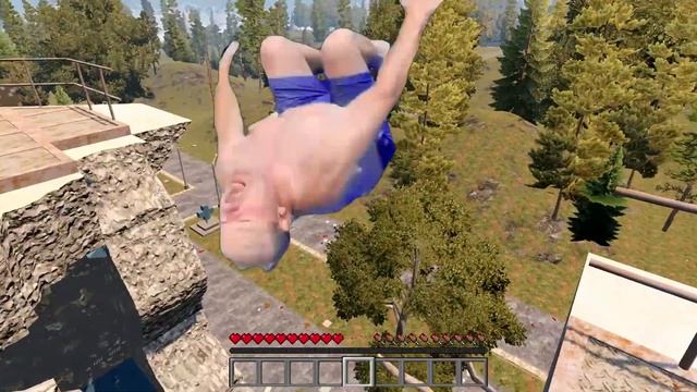 Дед делает кувырок в 7 days to die альфа 19