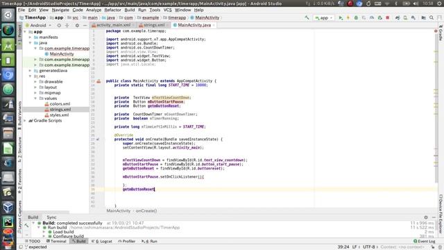(Java)Android Simple Timer App Sample смотреть онлайн