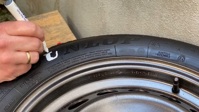 Reife Flanke lackieren mit Edding (Reifenmarker) Reifenbeschriftung selber machen Anleitung смотреть онлайн