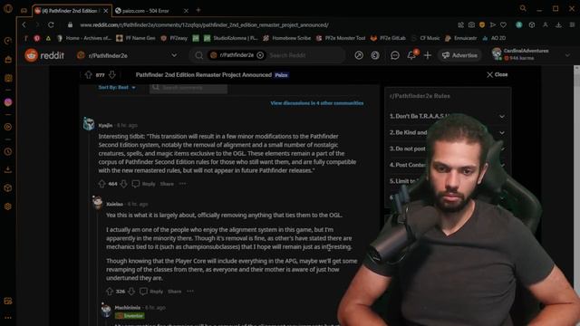 Pathfinder 2e: Remastered | Alignment Rant! смотреть онлайн