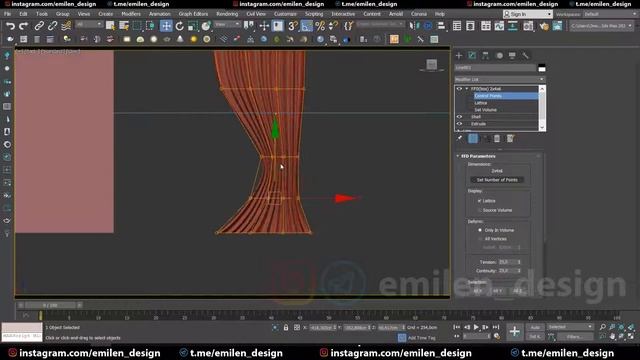 07 Занавески 3ds max уроки по дизайну интерьера бесплатное онлайн обучение !!! смотреть онлайн