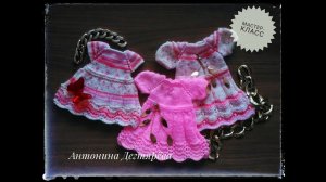 МК Платье спицами для зайки  Часть вторая