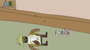 Чел и птица. Дикий запад, битва за стул. Моя анимация. My animation. Мультик. Экшен. Ковбой. Классно