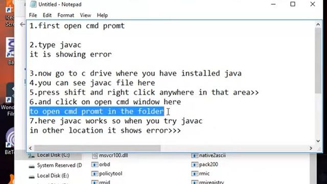 Part 1: How To Run Java Programs in cmd prompt