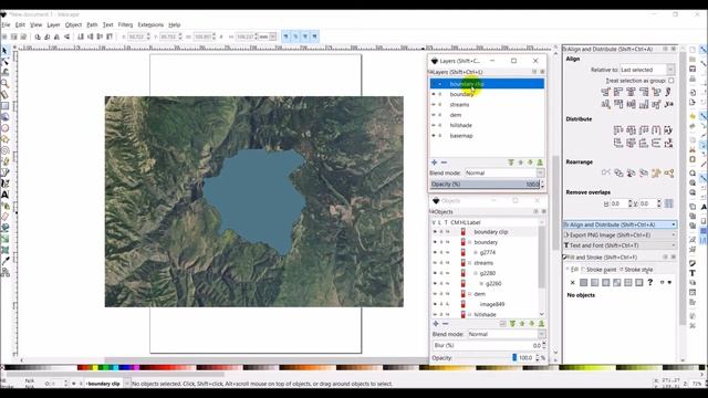 Clip and clean QGIS map layers in Inkscape смотреть онлайн