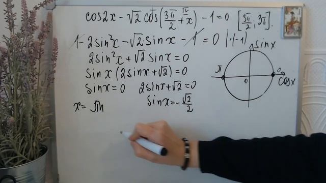 12 вариант Ященко ЕГЭ профиль 2022 Задание 12. Двойной угол и формулы приведения смотреть онлайн