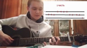 КИНО КОГДА ТВОЯ ДЕВУШКА БОЛЬНА НА ГИТАРЕ + ТАБЫ (РАЗБОР ДЛЯ НАЧИНАЮЩИХ)