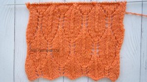 Ажурный узор спицами ромбы.mp4
