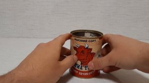 Белорусская тушенка из говядины Россь, высший сорт
