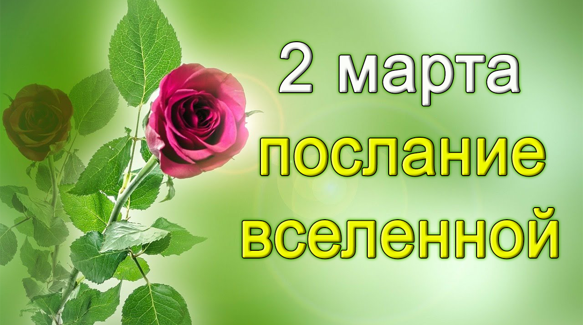ПОСЛАНИЕ ВСЕЛЕННОЙ НА 2 марта.