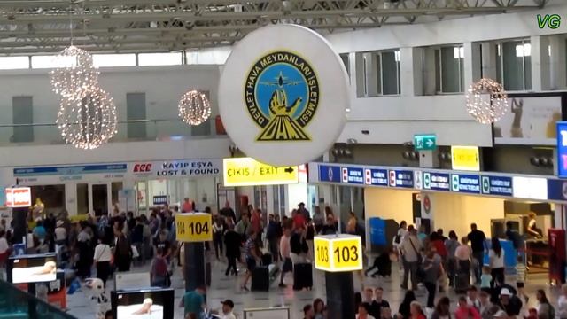 Antalya Airport, terminal 1, arrival hall / Аэропорт Анталия, терминал 1, зал прилёта