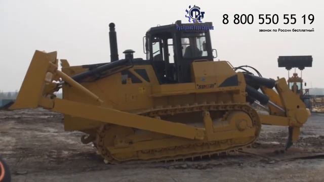 Бульдозер Шантуй СД 32 (видео, демонстрация) смотреть онлайн