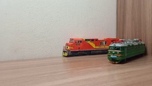 Обзор доработанной модели ВЛ60к и минимакета для него.