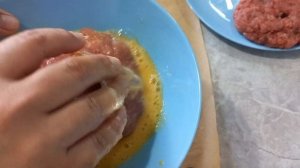 Рубленый шницель из говядины