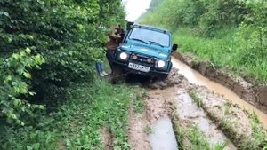 Лебёдка T-max ATW-6000 и Suzuki Samurai