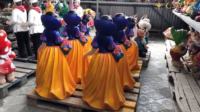 Белоснежка. Садовая фигура из бетона . смотреть онлайн