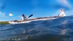 Байдарка Щука-4 первые испытания. Беловское водохранилище.