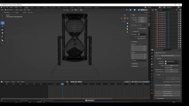 Моделирование и анимация песочных часов. Часть четвертая. смотреть онлайн