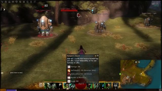 Guild Wars 2 Beta: Necromancer Scepter and Focus Skills смотреть онлайн