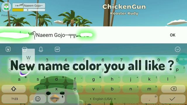 CHICKEN GUN MY NEW NAME COLOR LIKE ALL?😅 смотреть онлайн