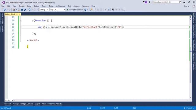 #1 How to Draw a Pie Chart Chart.js with Static Data in ASP.NET MVC | C# | Jquery смотреть онлайн