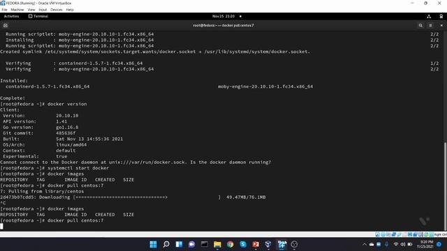 How to install docker in fedora | What is docker image & container | How to launch docker container смотреть онлайн