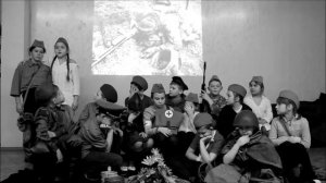 Инсценировка военной песни "Вовка футболист"