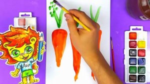 Рисуем для САДИКА рисунок с малышом - Морковка