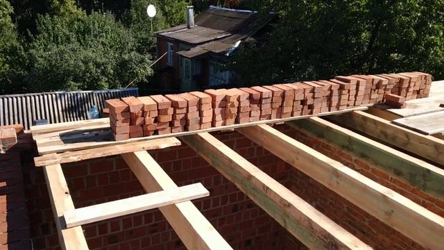 Монтаж балок потолочных с кирпичным поясом. смотреть онлайн