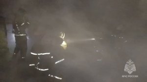 Пожар в автосервисе в городе Екатеринбург.