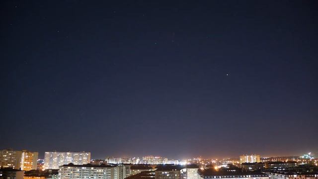 Краснодар Ночной таймлапс звездного неба