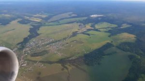 ✈ Взлет самолета в аэропорту Большое Савино в Перми